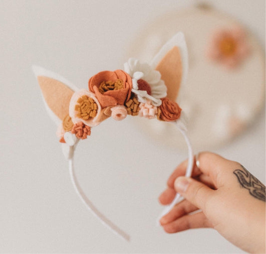 Easter Bunny Floral Headband